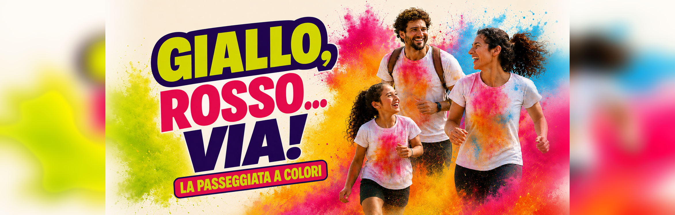 Giallo, Rosso… Via! La passeggiata a colori